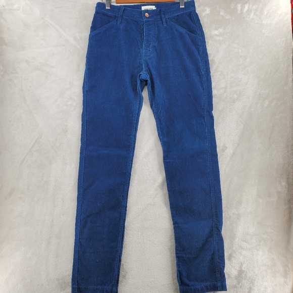 Taylor Stitch Other - Taylor Stitch Corduroy Pants Mens 28 Blue Slim Fit Button Fly Chore Utility